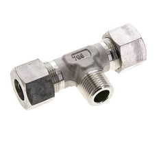 16S & R1/2'' Stainless Steel T-Shape Tee Cutting Fitting with Male Threads 400 bar ISO 8434-1