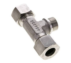 20S & G3/4'' Stainless Steel T-Shape Tee Cutting Fitting with Male Threads 400 bar ISO 8434-1