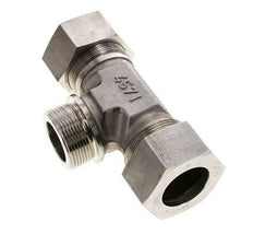38S & G1-1/2'' Stainless Steel T-Shape Tee Cutting Fitting with Male Threads 315 bar ISO 8434-1