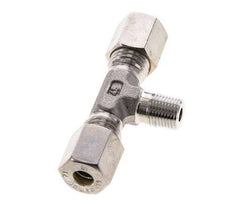 6L & R1/8'' Stainless Steel T-Shape Tee Compression Fitting with Male Threads 315 bar ISO 8434-1