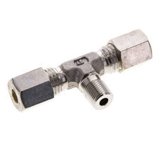 6L & R1/8'' Stainless Steel T-Shape Tee Compression Fitting with Male Threads 315 bar ISO 8434-1
