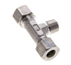 12L & R3/8'' Stainless Steel T-Shape Tee Compression Fitting with Male Threads 315 bar ISO 8434-1