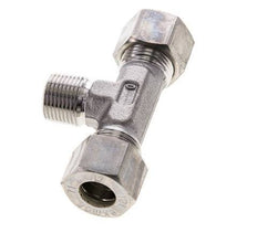 12L & R3/8'' Stainless Steel T-Shape Tee Compression Fitting with Male Threads 315 bar ISO 8434-1