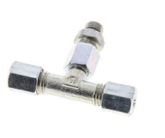 6L & M10x1 Zink plated Steel T-Shape Tee Cutting Fitting with Male Threads 315 bar Adjustable ISO 8434-1