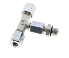 6L & M10x1 Zink plated Steel T-Shape Tee Cutting Fitting with Male Threads 315 bar Adjustable ISO 8434-1