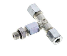 6L & M10x1 Zink plated Steel T-Shape Tee Cutting Fitting with Male Threads 315 bar Adjustable ISO 8434-1
