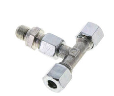 8L & M12x1.5 Zink plated Steel T-Shape Tee Cutting Fitting with Male Threads 315 bar Adjustable ISO 8434-1