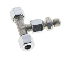 8L & M12x1.5 Zink plated Steel T-Shape Tee Cutting Fitting with Male Threads 315 bar Adjustable ISO 8434-1