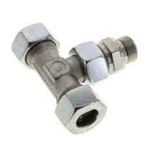 18L & M22x1.5 Zink plated Steel T-Shape Tee Cutting Fitting with Male Threads 315 bar Adjustable ISO 8434-1