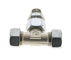 22L & M26x1.5 Zink plated Steel T-Shape Tee Cutting Fitting with Male Threads 160 bar Adjustable ISO 8434-1