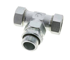 35L & M42x2 Zink plated Steel T-Shape Tee Cutting Fitting with Male Threads 160 bar Adjustable ISO 8434-1