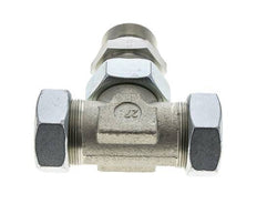 42L & M48x2 Zink plated Steel T-Shape Tee Cutting Fitting with Male Threads 160 bar Adjustable ISO 8434-1