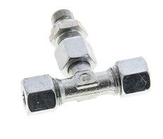 10L & G1/4'' Zink plated Steel T-Shape Tee Cutting Fitting with Male Threads 315 bar Adjustable ISO 8434-1