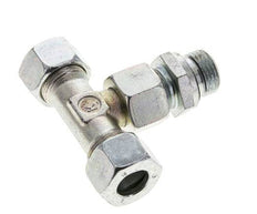 15L & G1/2'' Zink plated Steel T-Shape Tee Cutting Fitting with Male Threads 315 bar Adjustable ISO 8434-1