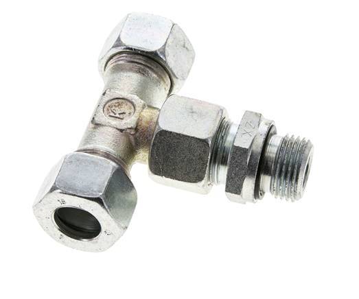 15L & G1/2'' Zink plated Steel T-Shape Tee Cutting Fitting with Male Threads 315 bar Adjustable ISO 8434-1