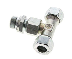 15L & G1/2'' Zink plated Steel T-Shape Tee Cutting Fitting with Male Threads 315 bar Adjustable ISO 8434-1