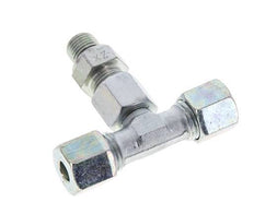 8S & G1/4'' Zink plated Steel T-Shape Tee Cutting Fitting with Male Threads 630 bar Adjustable ISO 8434-1