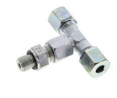 8S & G1/4'' Zink plated Steel T-Shape Tee Cutting Fitting with Male Threads 630 bar Adjustable ISO 8434-1