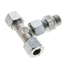 14S & G1/2'' Zink plated Steel T-Shape Tee Cutting Fitting with Male Threads 630 bar Adjustable ISO 8434-1