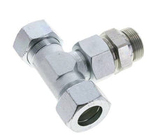 30S & G1-1/4'' Zink plated Steel T-Shape Tee Cutting Fitting with Male Threads 400 bar Adjustable ISO 8434-1