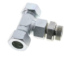 30S & G1-1/4'' Zink plated Steel T-Shape Tee Cutting Fitting with Male Threads 400 bar Adjustable ISO 8434-1
