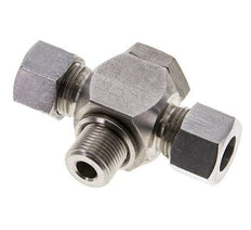 12L & G3/8'' Stainless Steel Tee Swivel Joint Cutting Fitting with Male Threads 315 bar ISO 8434-1