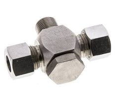 12L & G3/8'' Stainless Steel Tee Swivel Joint Cutting Fitting with Male Threads 315 bar ISO 8434-1
