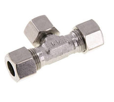 12L Stainless Steel T-Shape Tee Cutting Fitting with Swivel 315 bar Adjustable ISO 8434-1