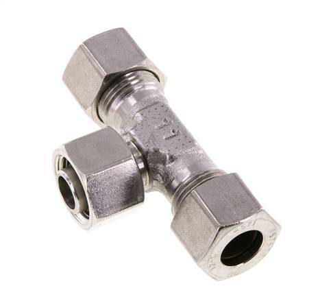 12L Stainless Steel T-Shape Tee Cutting Fitting with Swivel 315 bar Adjustable ISO 8434-1