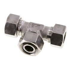 18L Stainless Steel T-Shape Tee Cutting Fitting with Swivel 315 bar Adjustable ISO 8434-1