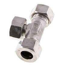 18L Stainless Steel T-Shape Tee Cutting Fitting with Swivel 315 bar Adjustable ISO 8434-1