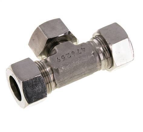 22L Stainless Steel T-Shape Tee Cutting Fitting with Swivel 160 bar Ad ...