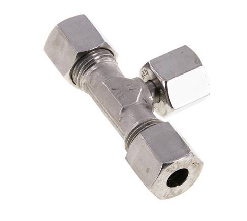 8S Stainless Steel T-Shape Tee Cutting Fitting with Swivel 630 bar Adjustable ISO 8434-1