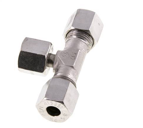 8S Stainless Steel T-Shape Tee Cutting Fitting with Swivel 630 bar Adjustable ISO 8434-1