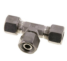 14S Stainless Steel T-Shape Tee Cutting Fitting with Swivel 630 bar Adjustable ISO 8434-1