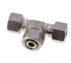 16S Stainless Steel T-Shape Tee Cutting Fitting with Swivel 400 bar Adjustable ISO 8434-1