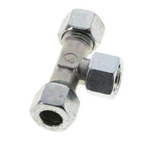 12L Zink plated Steel T-Shape Tee Cutting Fitting with Swivel 315 bar NBR Adjustable ISO 8434-1