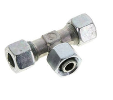 12L Zink plated Steel T-Shape Tee Cutting Fitting with Swivel 315 bar NBR Adjustable ISO 8434-1