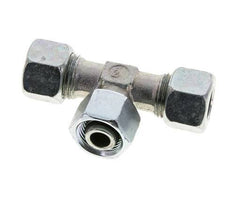 12L Zink plated Steel T-Shape Tee Cutting Fitting with Swivel 315 bar NBR Adjustable ISO 8434-1