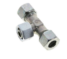 12L Zink plated Steel T-Shape Tee Cutting Fitting with Swivel 315 bar NBR Adjustable ISO 8434-1
