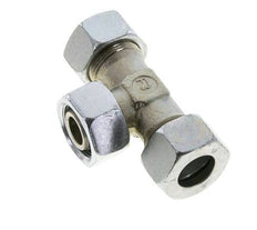 18L Zink plated Steel T-Shape Tee Cutting Fitting with Swivel 315 bar NBR Adjustable ISO 8434-1