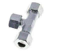 12S Zink plated Steel T-Shape Tee Cutting Fitting with Swivel 630 bar NBR Adjustable ISO 8434-1