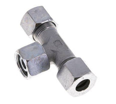 14S Zink plated Steel T-Shape Tee Cutting Fitting with Swivel 630 bar NBR Adjustable ISO 8434-1