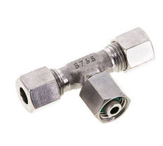 8L Stainless Steel T-Shape Tee Cutting Fitting with Swivel 315 bar FKM Adjustable ISO 8434-1