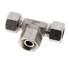 15L Stainless Steel T-Shape Tee Cutting Fitting with Swivel 315 bar FKM Adjustable ISO 8434-1