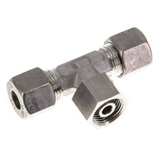 10S Stainless Steel T-Shape Tee Cutting Fitting with Swivel 630 bar FKM Adjustable ISO 8434-1