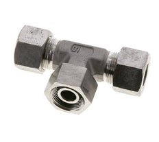 16S Stainless Steel T-Shape Tee Cutting Fitting with Swivel 400 bar FKM Adjustable ISO 8434-1