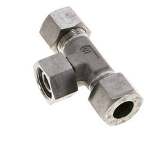 16S Stainless Steel T-Shape Tee Cutting Fitting with Swivel 400 bar FKM Adjustable ISO 8434-1