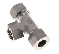20S Stainless Steel T-Shape Tee Cutting Fitting with Swivel 400 bar FKM Adjustable ISO 8434-1