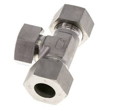 25S Stainless Steel T-Shape Tee Cutting Fitting with Swivel 400 bar FKM Adjustable ISO 8434-1
